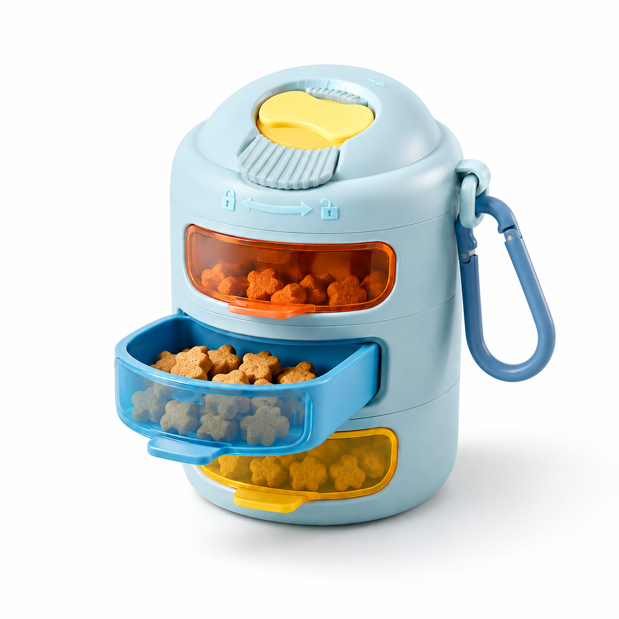Eiusvsd™ SnackStack 3-Compartment Treat Cup